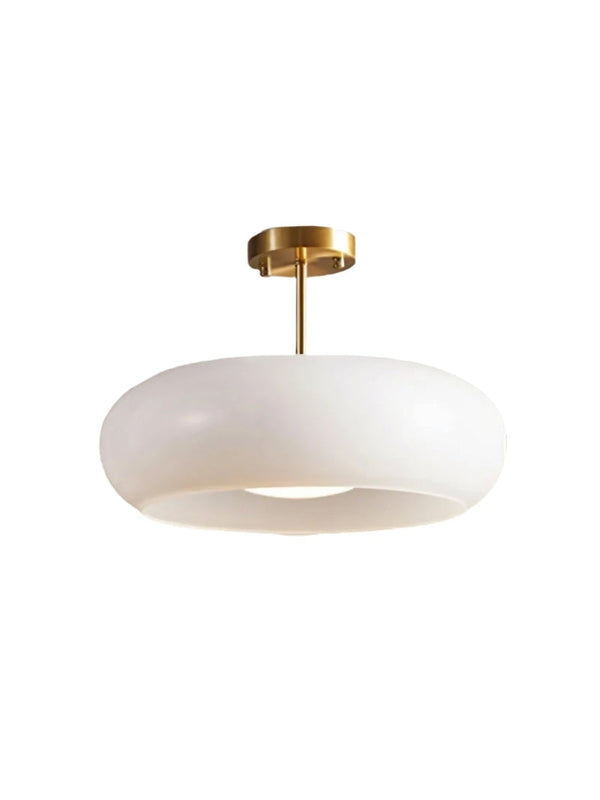 Soren Modern Glass Flush Mount Ceiling Light for Bedroom & Hallway
