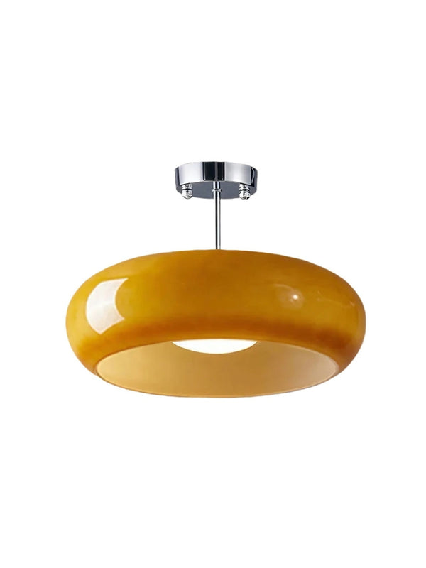 Soren Modern Glass Flush Mount Ceiling Light for Bedroom & Hallway