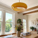 Soren Modern Glass Flush Mount Ceiling Light for Bedroom & Hallway
