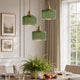 Aster Modern Ribbed Glass Pendant Light for Kitchen Island & Dining