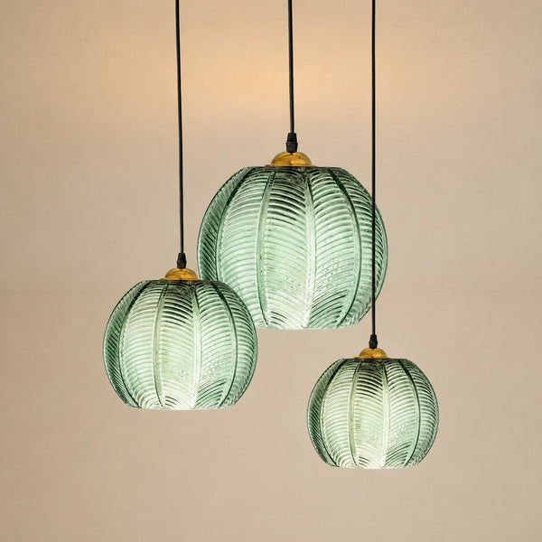 Sylvie Modern Leaf Glass Pendant Light for Kitchen Island & Dining