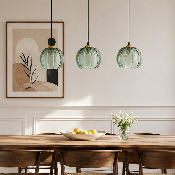 Sylvie Modern Leaf Glass Pendant Light for Kitchen Island & Dining
