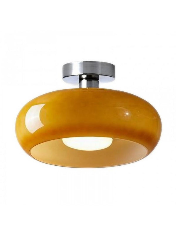 Soren Modern Glass Flush Mount Ceiling Light for Bedroom & Hallway