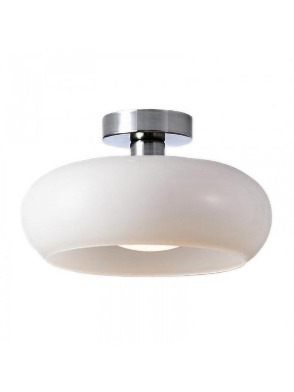 Soren Modern Glass Flush Mount Ceiling Light for Bedroom & Hallway