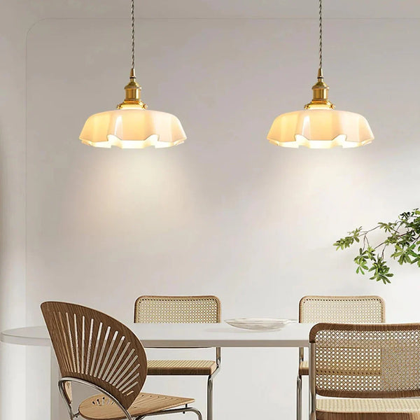 Colette Modern Glass Pendant Light for Kitchen Island & Dining Room