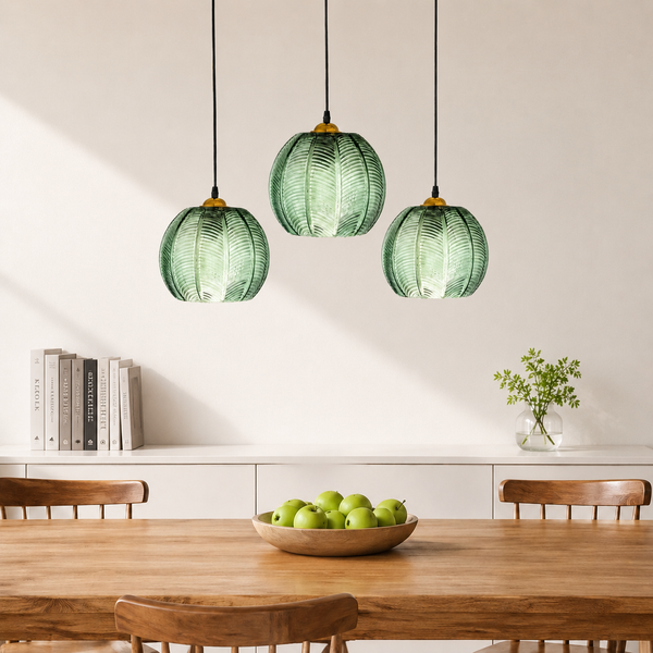 Sylvie Modern Leaf Glass Pendant Light for Kitchen Island & Dining