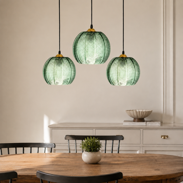 Sylvie Modern Leaf Glass Pendant Light for Kitchen Island & Dining