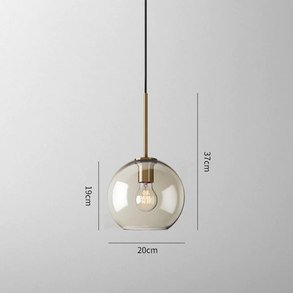Elian Modern Glass Pendant Light for Kitchen Island & Dining Room