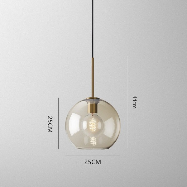 Elian Modern Glass Pendant Light for Kitchen Island & Dining Room