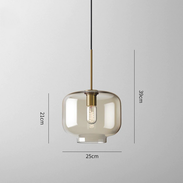 Elian Modern Glass Pendant Light for Kitchen Island & Dining Room
