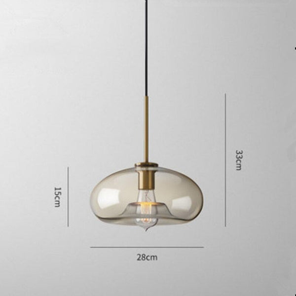 Elian Modern Glass Pendant Light for Kitchen Island & Dining Room