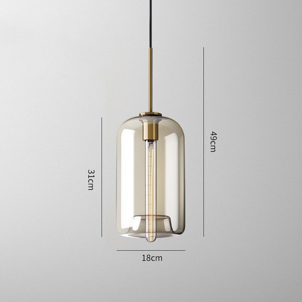 Elian Modern Glass Pendant Light for Kitchen Island & Dining Room