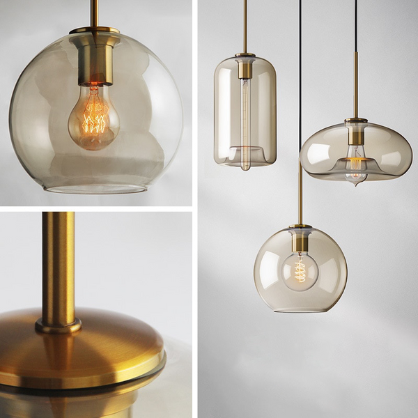 Elian Modern Glass Pendant Light for Kitchen Island & Dining Room