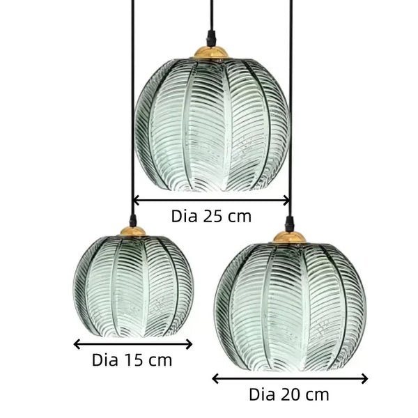 Sylvie Modern Leaf Glass Pendant Light for Kitchen Island & Dining